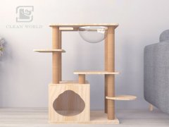 正確清潔貓爬架的方法，使用納米海綿